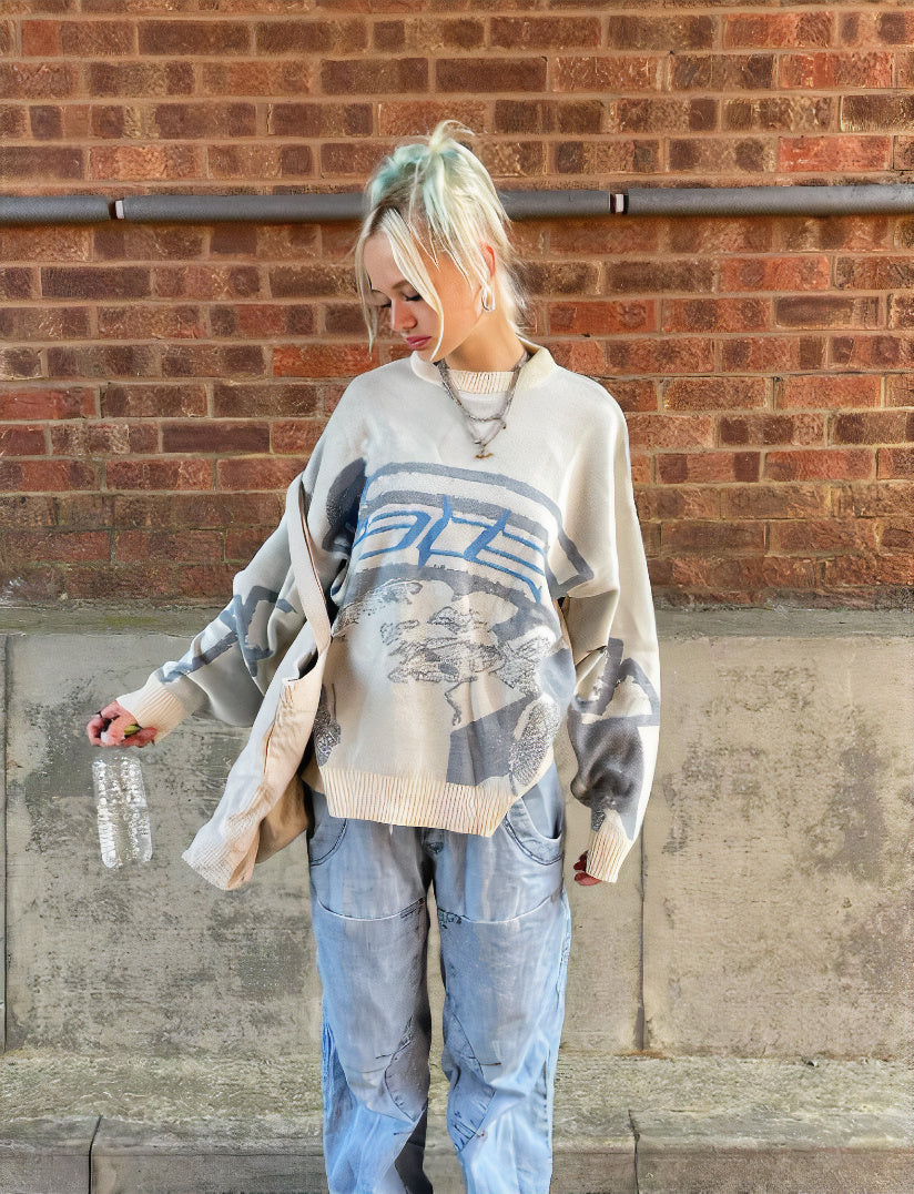 Abstract Knitwear Pullover